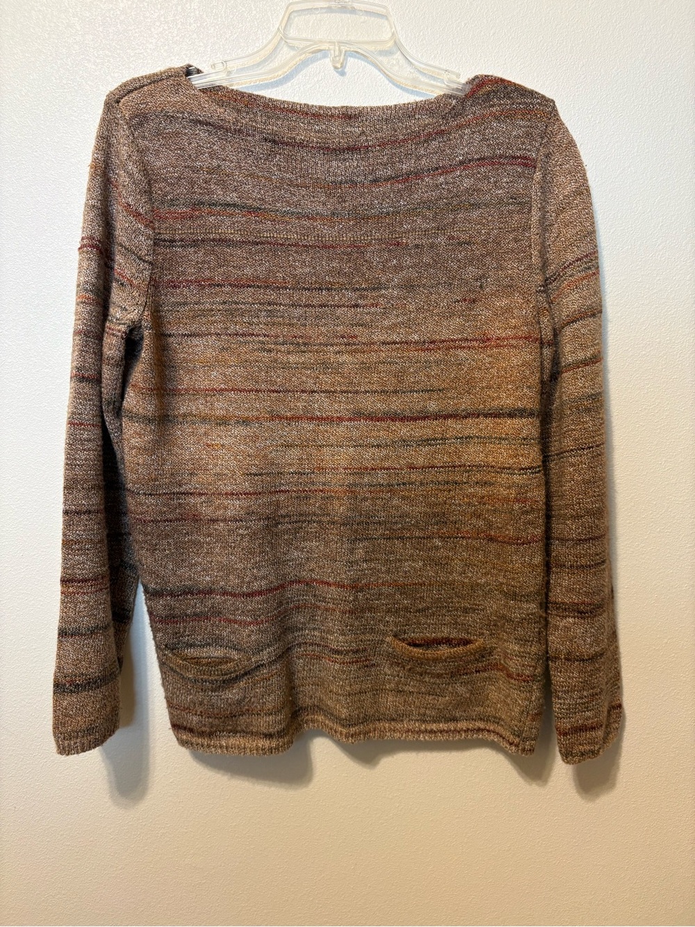 Woman’s Striped Knit Sweater - Brown